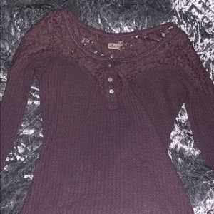 hollister purple shirt